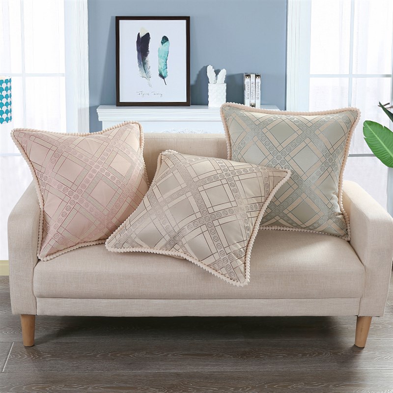 床上靠垫欧式大号靠枕套55x55可不含芯拆洗奢华卧室床头靠大靠背