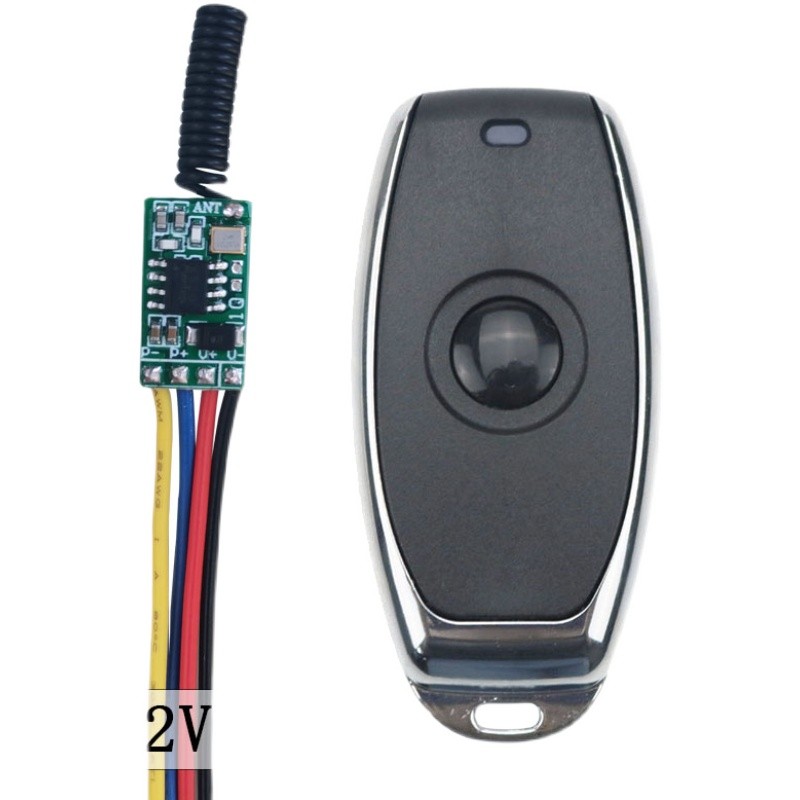 5V12V点动微型单路门禁遥控开关低功耗继电器模块遥控手动接收板