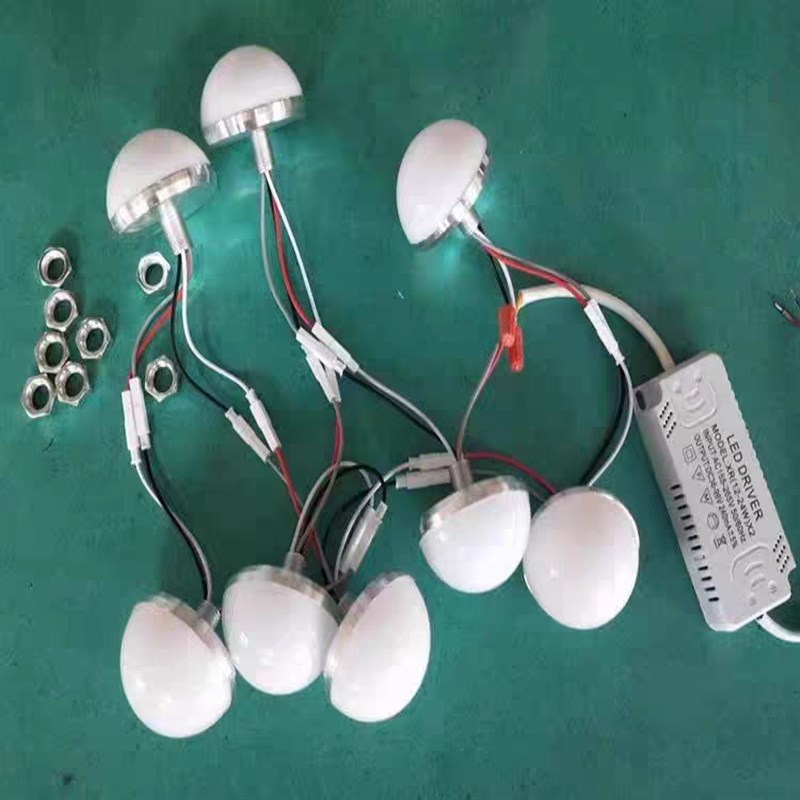 全光谱改造儿童房灯船舵方向盘吸顶灯圆形灯板灯泡led灯芯替换芯