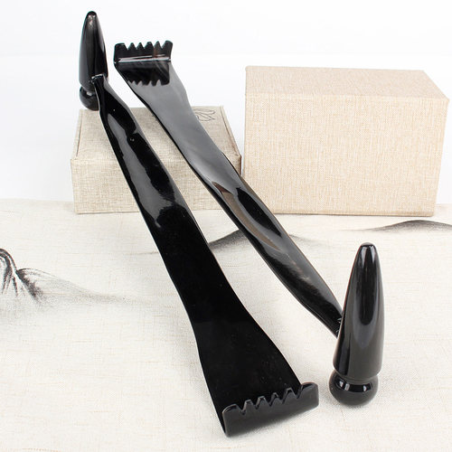 天然牛角不求人痒痒挠按摩锤子老头乐背部抓痒神器耙敲扒捶拍背器