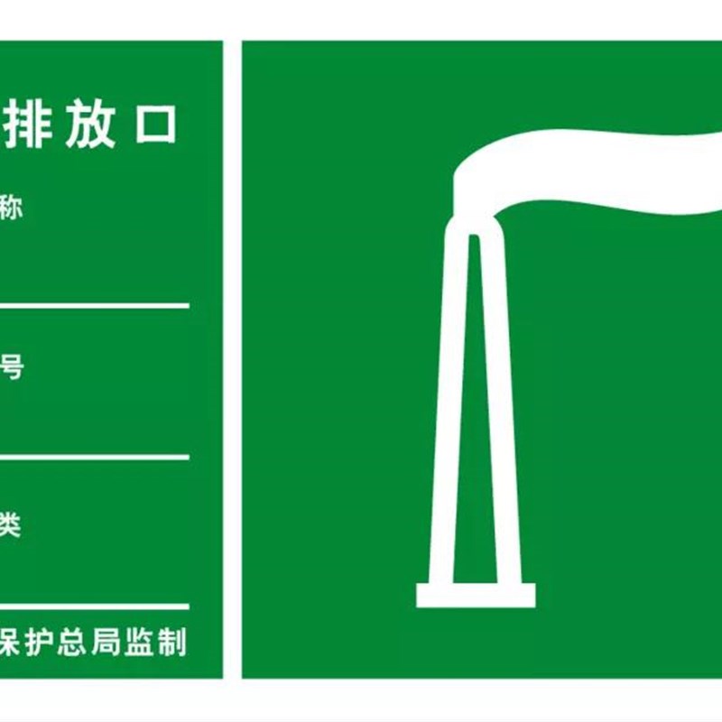废气排放口 标识牌 环保标志牌 环保标示牌 警示牌环境保护标志牌