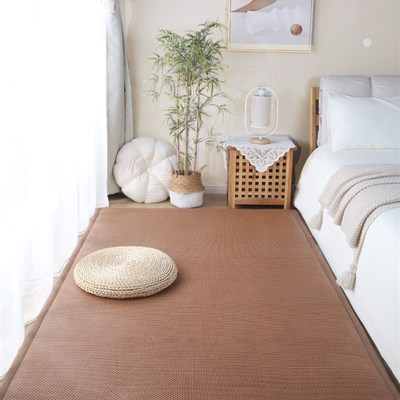 夏天凉席铺地上睡觉垫子打地铺睡垫单人榻榻米床垫炕席卧室床边垫