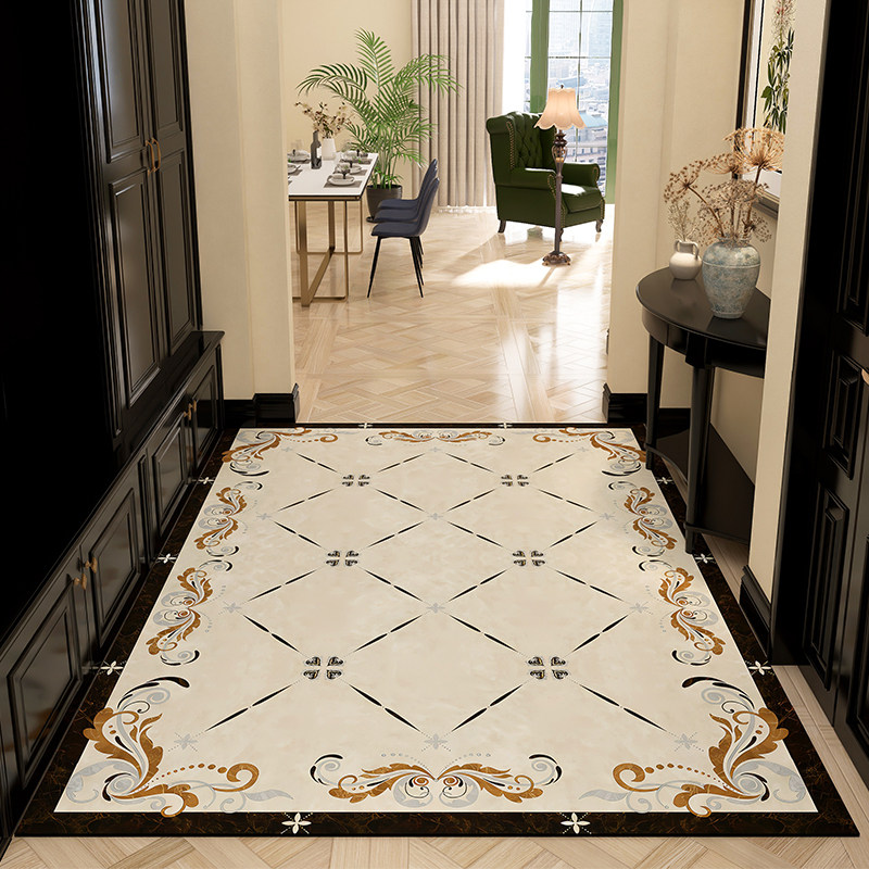 pvc地垫入户门垫可擦洗高级感皮革地毯门垫进门玄关家用脚垫耐脏