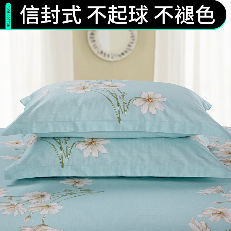 双人枕套包邮一对装纯棉大号成人枕头套单人枕学生情侣韩式粉色全