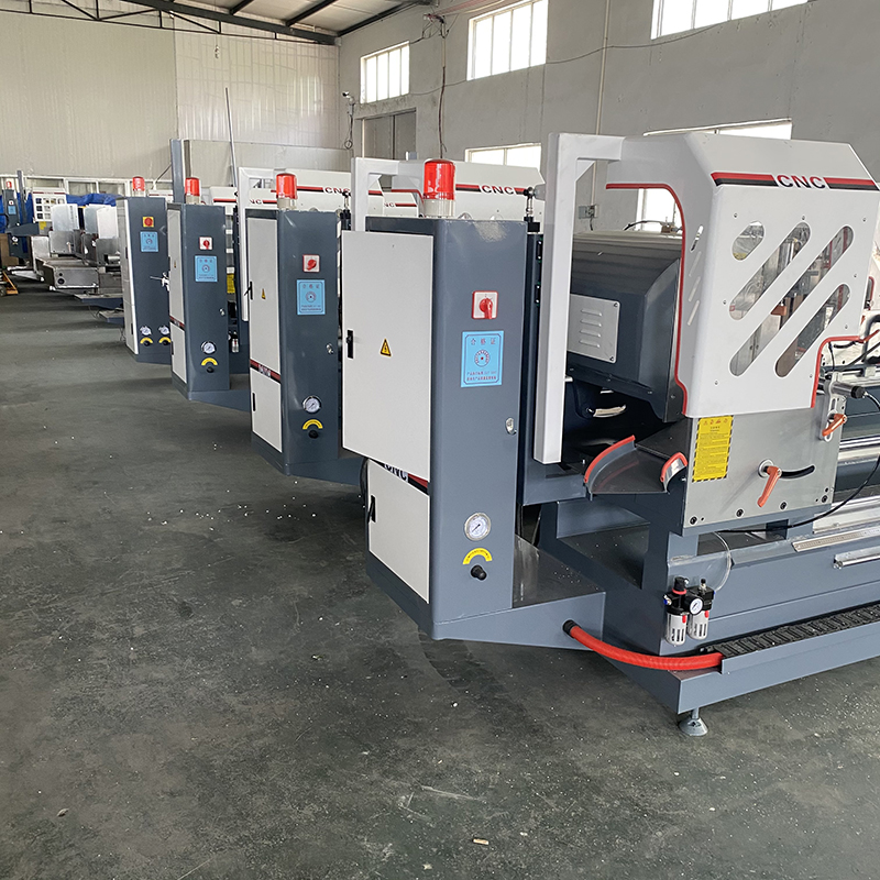 断桥铝合金门窗加工设备全套数控端面铣床双头精密切割锯组角码机