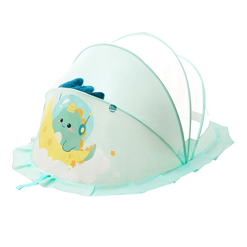 婴儿床蚊帐宝宝睡觉全罩式通用蒙古包儿童可折叠婴幼儿遮光防蚊罩