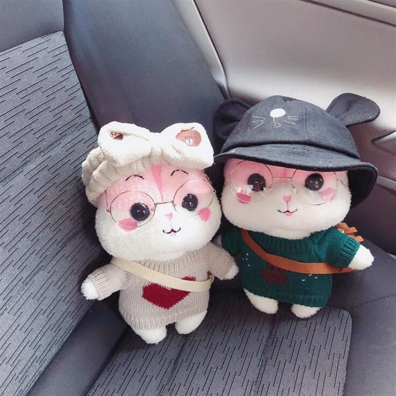 竹炭包新车除甲醛去异味可爱老鼠仓鼠公仔摆件净化空气车载家用