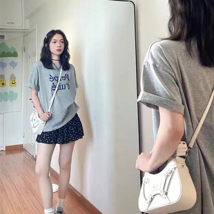 胖mm松紧高腰小个子A字半身裙蓬蓬裙夏季 黑色碎花蛋糕裙短款 大码