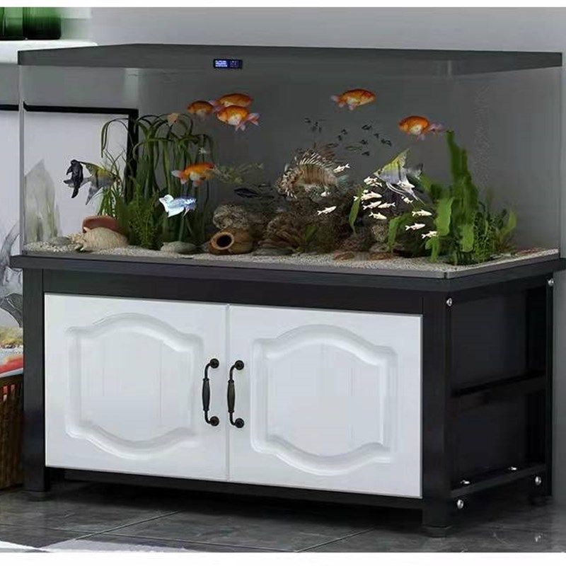 鱼缸底柜欧式金属承重底座客厅封闭中小型置物架鱼缸架子草缸柜子