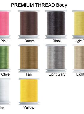 溪感欧洲进口高级标准170D飞蝇钩绑制线飞蝇躯体绑制线单股优质