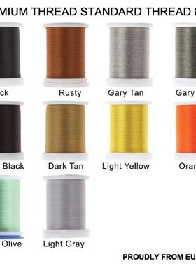 溪感欧洲进口高级标准72D飞蝇绑制线飞蝇钩绑制打结线躯体线超细