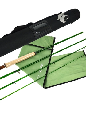 溪感新款玻纤飞钓竿溪流飞钓竿精准抛投飞蝇鱼杆中调飞钓竿