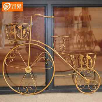 速发厂销厂促装古铁艺自行车复饰花架子挂篮壁花墙上悬挂台花架挂,家居饰品,户外/庭院摆件,淘宝优惠券,粉丝福利购,淘宝优惠卷