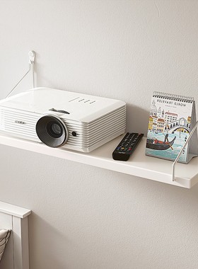 速发墙面壁架壁挂书上置物架墙墙托架免打孔层板支架子一字隔板