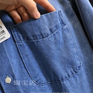 OS版 男士 情侣款 外套 宽松翻领牛仔衬衫 大众基础 U品自留款 春季