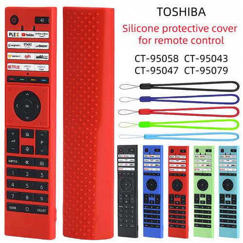 适用东芝CT-95043 95047 95058 95079电视遥控器硅胶保护套镂空