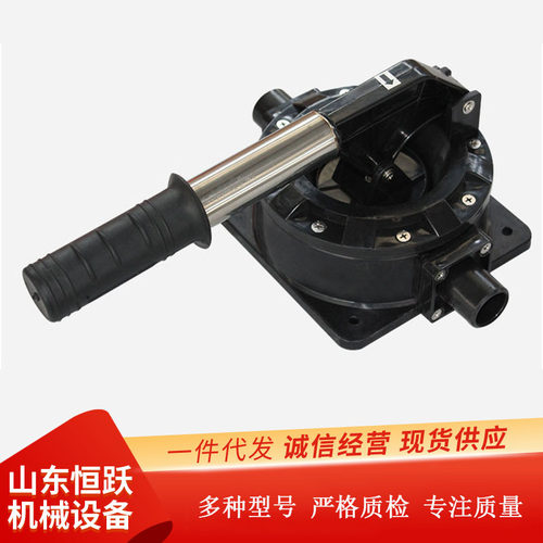 供应便携式粘稠液体抽吸泵 小型排污泵大流量手动隔膜抽吸泵