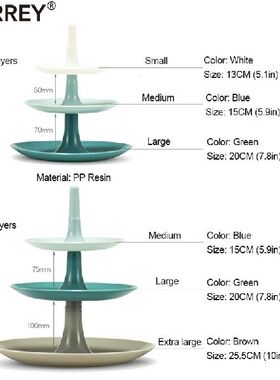 BORREY Fruit Basket Stand 2 3 Tier Cake nut Plate Stand