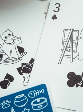 极速小猫日记花切牌ACPC小猫日记 趣味创意扑克牌 花切魔术扑克牌