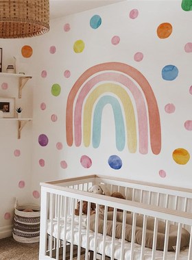 Funlife? Nursery Boho Rainbow Wall Decals Wallpapers Wall S