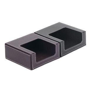 PU Leather Square Cocktail Napkin Holder Paper Serviette Dis