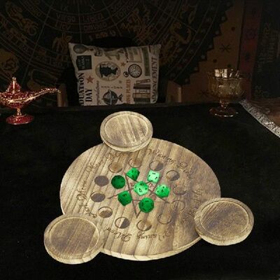 Table Pentacle Altar Plate Candle Holder Divination