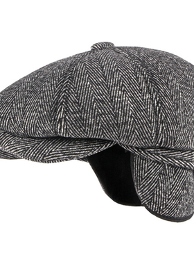 HT3336 Autumn Winter Cap Hat Thick Warm Men Beret Cap Male V