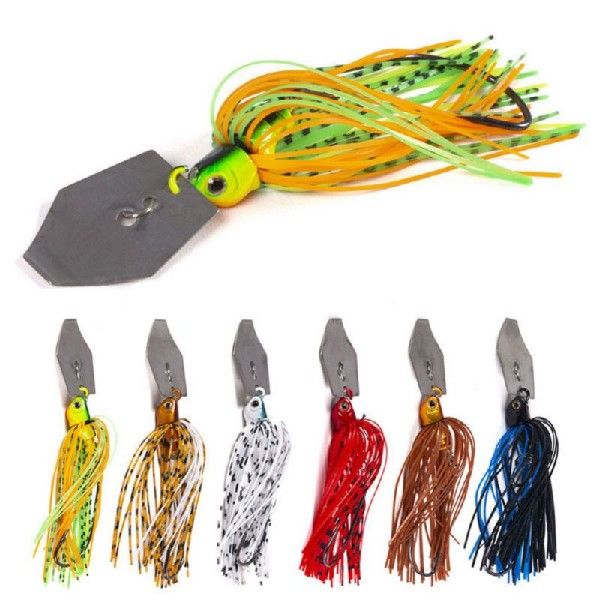 1PCS Spinner Bait Fishing Lure Chatter Bait Wobbler