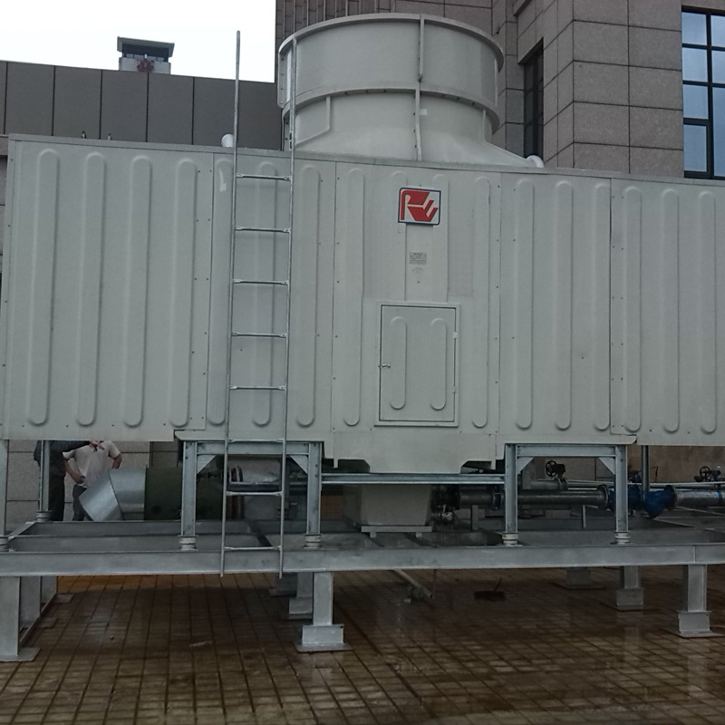 生产厂家定制玻璃纤维冷却塔 横流方形冷却塔 高温工业冷却塔水塔
