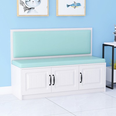 家用卡座餐椅简约软包靠背储物飘窗柜L型转角小户型实木沙发定制