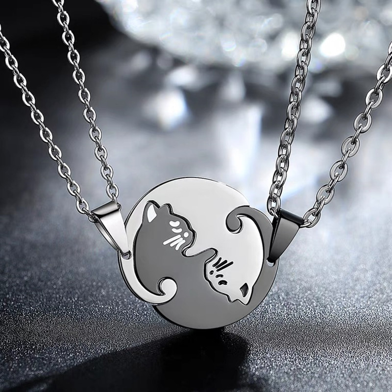 tching Couple Necklace Simple Friendship Gift Couple Jewelry