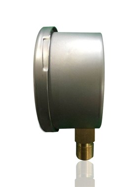 供应不锈钢燃气压力表千帕表膜盒压力表微压表YEB-75 10KPA G3/8