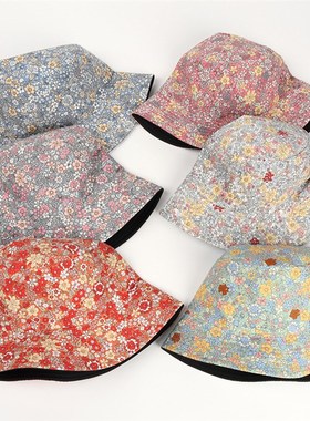 Womens Bucket Hat Reversible Flower Outdoor Fisherman Hat T