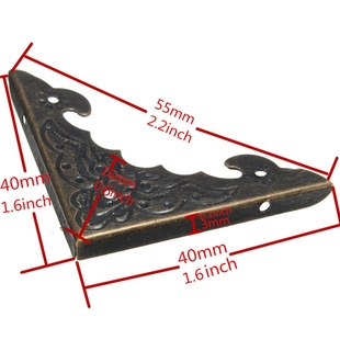 12PCS Antique Jewelry Box Corner Foot Wooden Case Corner Pro