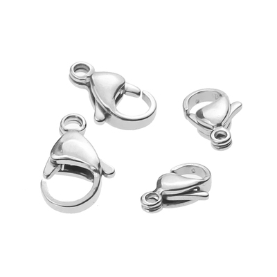 20pcs/lot Lobster Clasps Stainless Steel Jewelry Finding Cla