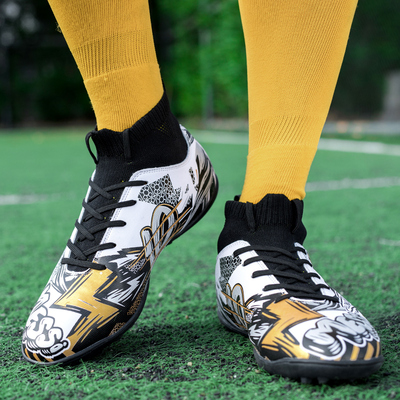 Messis same 3 colors football shoes rubber sole nails 37-45