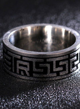 Vintage 316L Stainless Steel Ring for Men And Women Never Fa