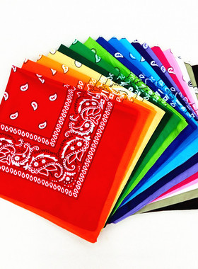 Bandana kerchief Unisex Hip Hop Black Hair Band Neck Scarf S