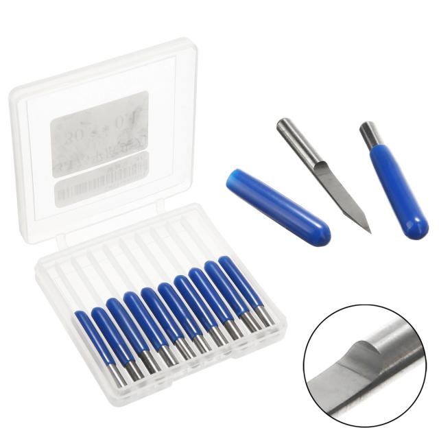 10Pcs Engraving Bits 3175mm PCB Engraving Bits Shank Carbid