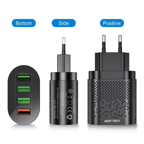EU/US Plug USB Charger 3A Quik Charge 3.0 Mobile Phone Charg