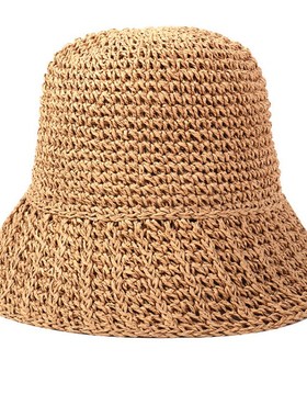 2021 Women Folding Straw Hat Women Summer Outing Sun Hat Hol