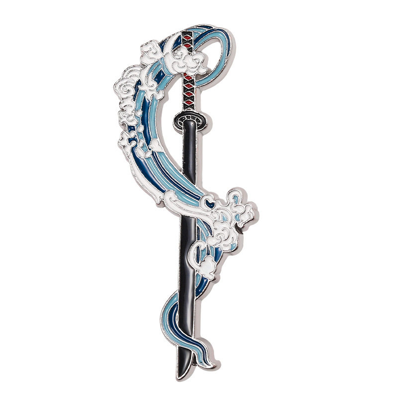 Cool Demon Slayer Kimetsu no Yaiba Sword Enamel Pin Blade of