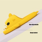 Cut Slides Clapper Shark Man Bathing Summer Flops Shoes Flip