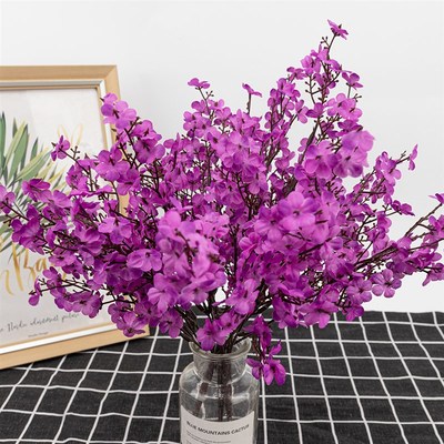 Silk Gypsophila Artificial Flowers for Decoration Home Plast