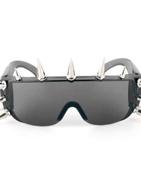 墨镜个性眼镜欧美太阳潮男女爱心潮流时尚铆钉道具前卫搞怪拍照网