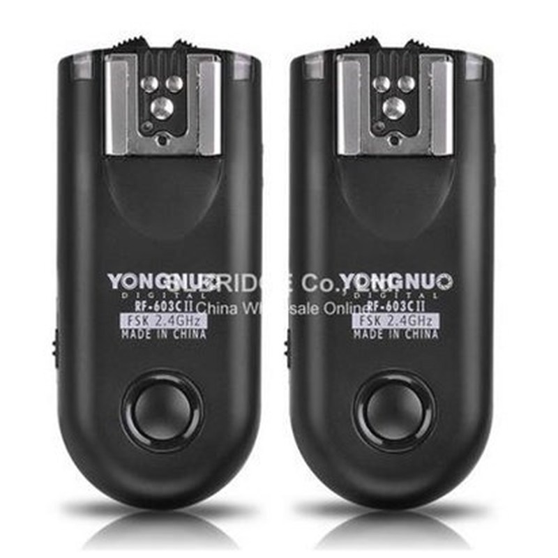 极速YONGNUO RF-603 II C1 RF603II Wireless Flash Trigger 2 Tr