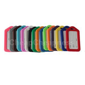 5Pcs/lot Ramdom Color Plastic Travel Luggage Tags Fashion Co