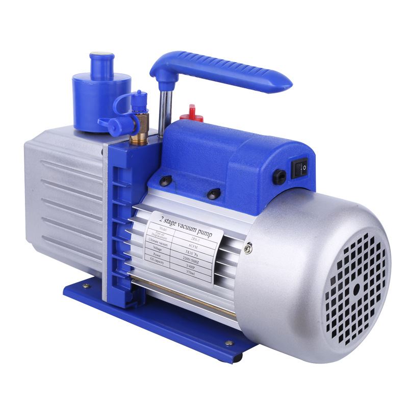 双级1升真空泵3/220/250/0.2 抽真空电动油泵可携式抽气泵