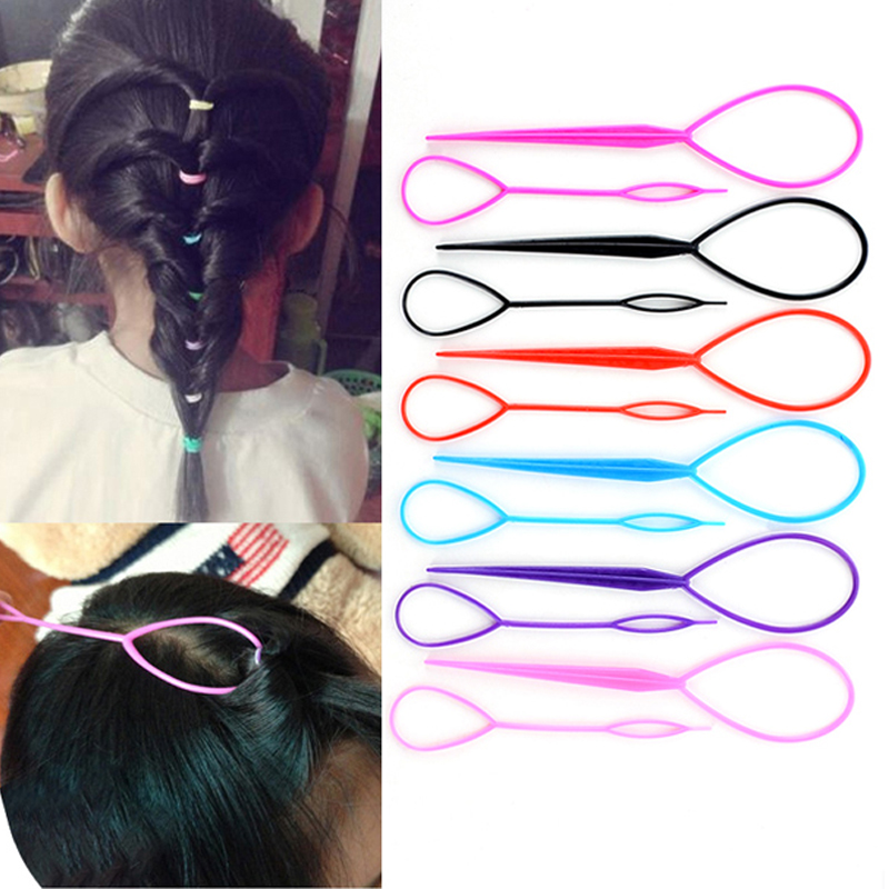 Multi-style Women Hair Twist Styling Clip Stick Bun Maker DI