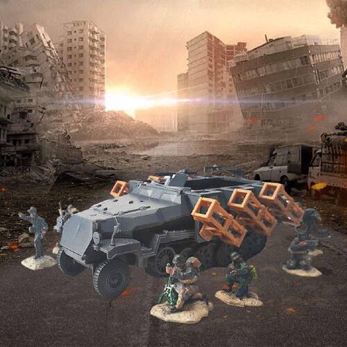 好货1:72 Scale WWII German SdKfz 251 Tank Model Kit 4D Plast